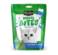 Expiring on- 02/02/2026 - Kitcat Breath Bites Seafood Flavor 60g