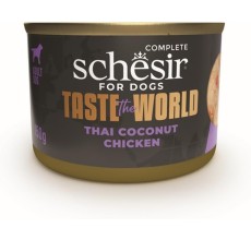 Expiring On- 07/06-  Schesir Taste The World Dog Wholefood - Thai Coconut Chicken 150g