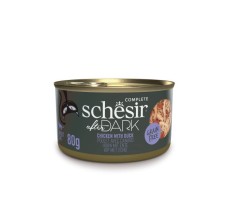 Expiring On- 09/06-  Schesir After Dark Wholefood In Broth For Cat - Chicken With Duck 80g