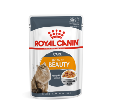 Expiring On-  10/02/2026- Royal Canin Feline Care Nutrition Intense Beauty Jelly (WET FOOD - 85g Pouch)
