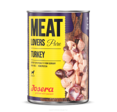 Expiring On-  11/02/2026- Josera Meat Lovers Pure Turkey Dog Wet Food 400g
