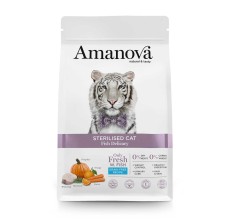Expiring On- 13/06-  Amanova Cat Sterilised Fish Delicacy 1.5kg