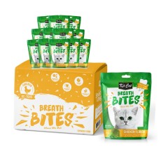 Expiring On-  20/02/2026- Kitcat Breath Bites Chicken Flavor 60g