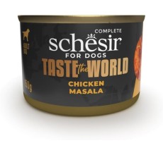 Expiring On- 20/06-  Schesir Taste The World Dog Wholefood - Chicken Masala 150g