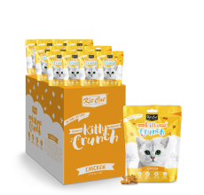 Expiring On-  26/02/2026- Kitcat Kitty Crunch Chicken Flavor 60g