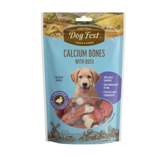 Expiring On-  28/02/2026- Dog Fest Calcium Bones with Duck Puppy Treats - 90g