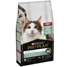 Expiring On-  28/02/2026- Pro Plan Liveclear Sterilised Adult Turkey Dry Cat Food - 2.8Kg