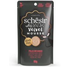 Expiring On- 30/05-  Schesir After Dark Velvet Mousse For Cat - Chicken With Beef 80g