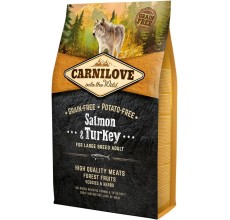 Expiry Date - 04/01/2026 Carnilove Salmon & Turkey For Large Breed Adult Dogs 4kg