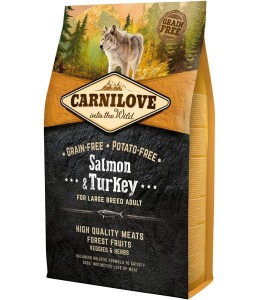Expiry Date - 04/01/2026 Carnilove Salmon & Turkey For Large Breed Adult Dogs 4kg