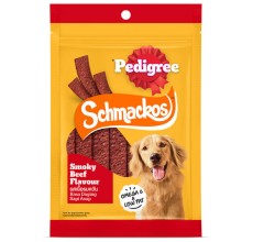 Expiry Date - 31/12/2025 Pedigree Schmackos Smoky Beef Flavour 70g