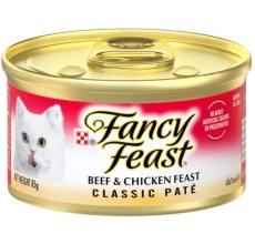 Fancy Feast Adult Classic Paté Beef & Chicken Feast Gourmet Wet Cat Food 85g
