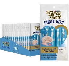 Fancy Feast Puree Kiss Chicken With Tuna Flakes 40g - Pack of 15