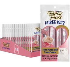 Fancy Feast Puree Kiss Tuna With Tuna Flakes 40g - Pack of 15