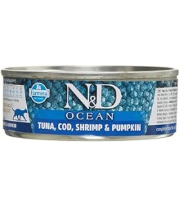 Farmina N&D Wet Ocean Cat Tuna Cod Shrimp & Pumpkin 80g