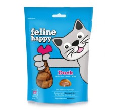 Feline Happy Duck Crunchy & Creamy Cat Treats 60g