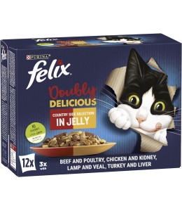 Felix Mixed Meat Multipack of 12 - 85g