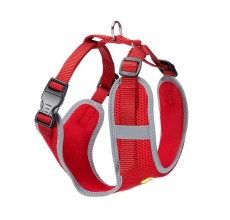 Ferplast Nikita PM Technical Harness In Breathable Nylon[Color - Maroon, Dimension - 19-26 x 28-40cm x 10mm, Size - XS
