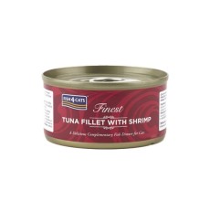 Fish4Cats Tuna Fillet with Shrimp Wet Food - 70G