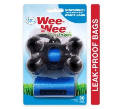 Four Paws Wee-Wee Outdoor Bone Shape Dispenser with Heavy Duty Waste Bags, 30 Count 8 x 15