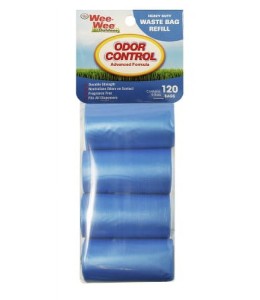 Four Paws Wee-Wee Outdoor Odor Control Heavy Duty Waste Bags Refill, 120 Count 9 x 12