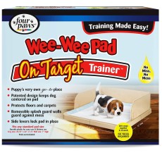 Four Paws Wee-Wee Pad On Target Trainer Dog and Puppy Training Tray 22" x 22" x 1.5