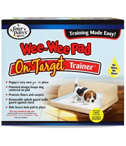 Four Paws Wee-Wee Pad On Target Trainer Dog and Puppy Training Tray 22" x 22" x 1.5