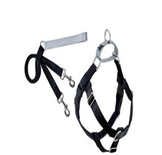Freedom No-Pull Dog Harness & Leash – Black, Large 1"