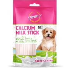 Gnawlers 2" Calcium Stick Dog Treat – Milk 270g