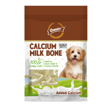 Gnawlers Calcium Milk Bone 3" Medium-Snack For Dogs- 12pcs/pack-270g