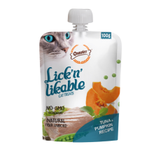 Gnawlers Lick 'n' Lickable Cat Treats 100g - Tuna & Pumpkin