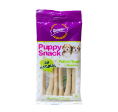 Gnawlers Puppy Snack-Pettide Bone With Calcium 6pcs/pack (40g)