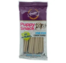 Gnawlers Star Stick Puppy Snack – Cheese 4pcs 80g