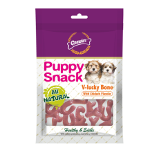 Gnawlers V-Lucky Bone Puppy Snack-Chicken 270g