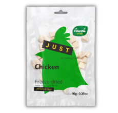 Happi Skippi Just Freeze-Dried Treat Chicken for Cats and Dogs 10g