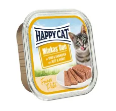 Happy Cats Minkus Duo Beef & Rabbits 100g