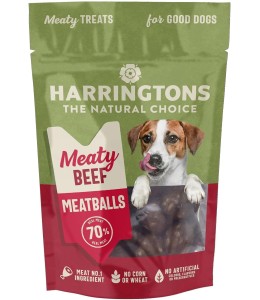 Harringtons Beef Meatballs High Meat Dog Treats 70g
