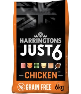 Harringtons Just 6 Chicken Grain Free Adult Dry Dog Food  6KG