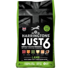 Harringtons Just 6 Lamb Grain Free Adult Dry Dog Food 12KG