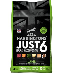 Harringtons Just 6 Lamb Grain Free Adult Dry Dog Food 12KG