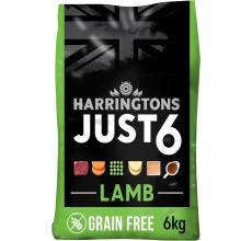 Harringtons Just 6 Lamb Grain Free Adult Dry Dog Food 6KG
