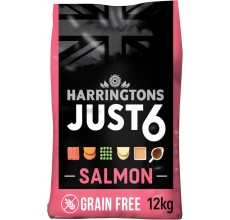 Harringtons Just 6 Salmon Grain Free Adult Dry Dog Food 12KG
