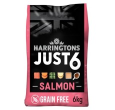 Harringtons Just 6 Salmon Grain Free Adult Dry Dog Food 6KG