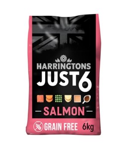Harringtons Just 6 Salmon Grain Free Adult Dry Dog Food 6KG
