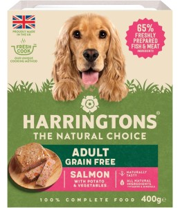 Harringtons Salmon Grain Free Adult Wet Dog Food 400g