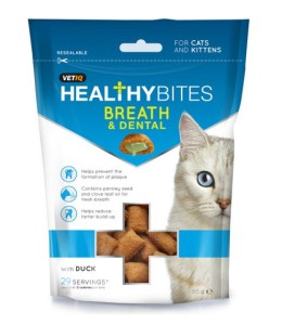 Healthy Bites Breath & Dental Cat & Kitten Treats 65g