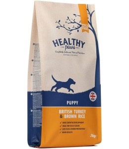 Healthy Paws British Turkey & Brown Rice Puppy 2kg