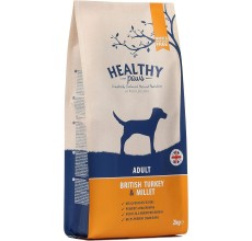 Healthy Paws British Turkey & Millet Adult 2kg