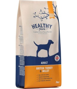 Healthy Paws British Turkey & Millet Adult 2kg