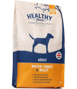 Healthy Paws British Turkey & Millet Adult 6kg